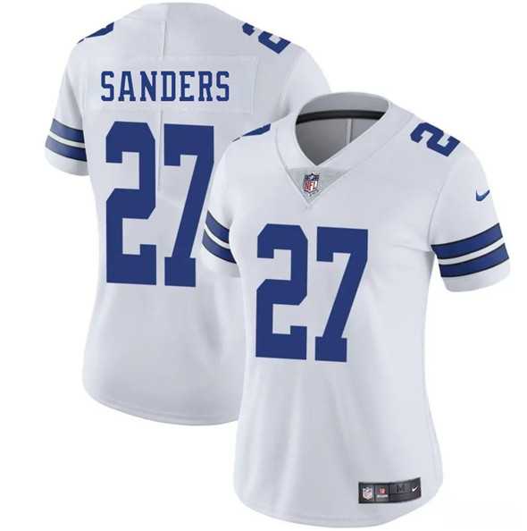 Womens Dallas Cowboys #27 Miles Sanders White 2025 Vapor Untouchable Limited Stitched Jersey Dzhi